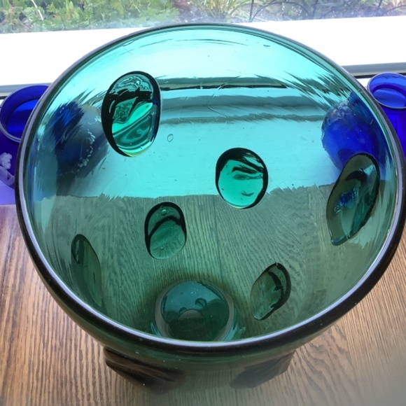 Stunning MCM 10” Murano Ice Bucket Vase - Picture 4 of 9